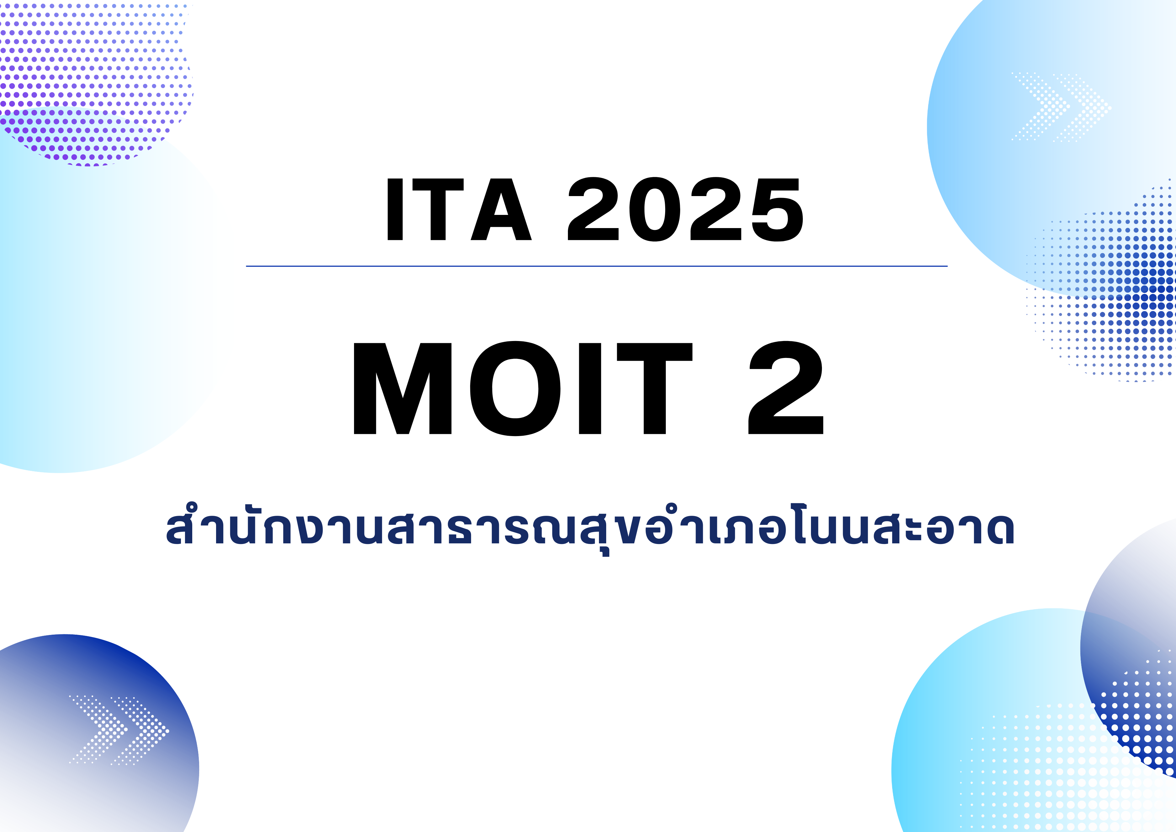 MOIT2 หน่วยงานมีการเปิดเผยข้อมูลข่าวสารที่เป็นปัจจุบัน